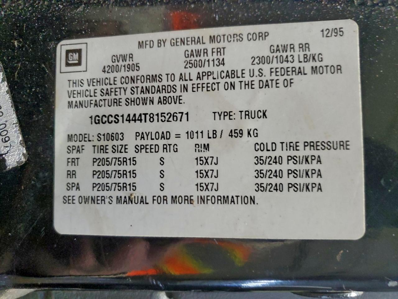 Chevrolet S-10 S10 Image 10