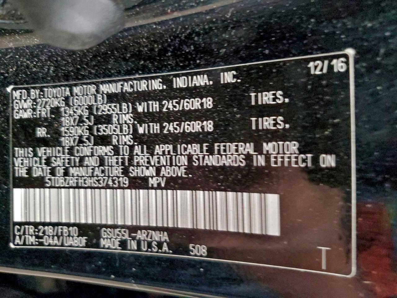 Toyota Highlander Le Image 13