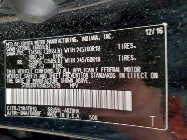 Toyota Highlander Le Image 13