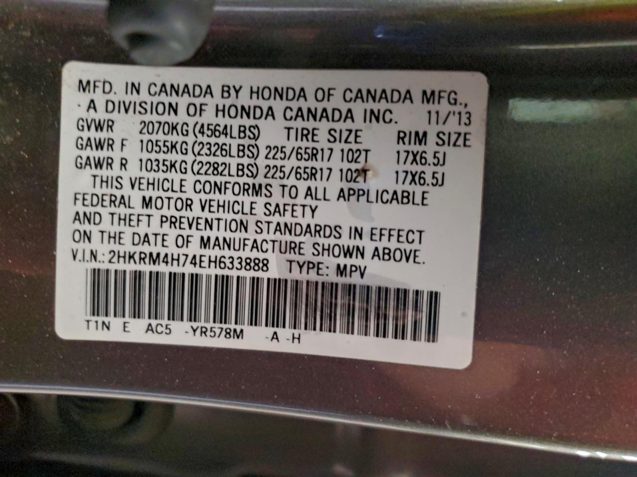 Honda Crv Exl Image 13